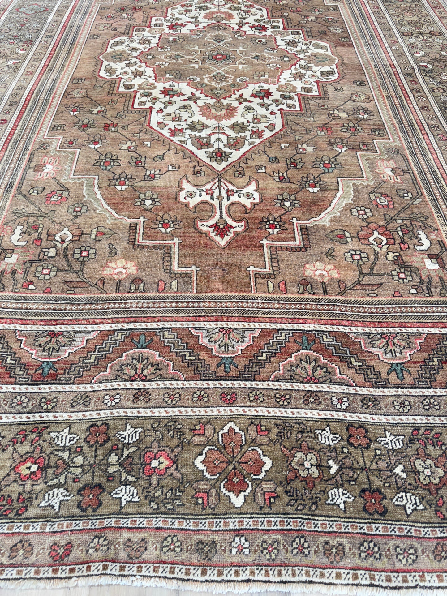Turkish Vintage 7'11"x12'9" Area Rug