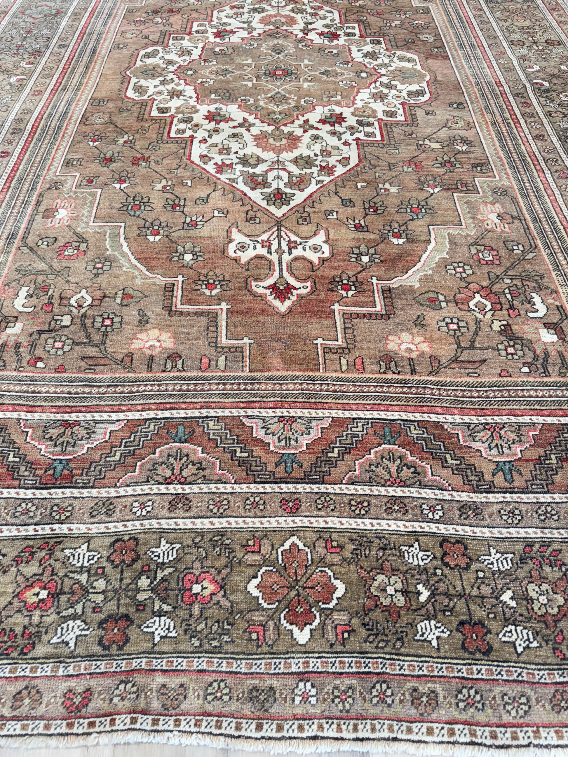 Turkish Vintage 7'11"x12'9" Area Rug