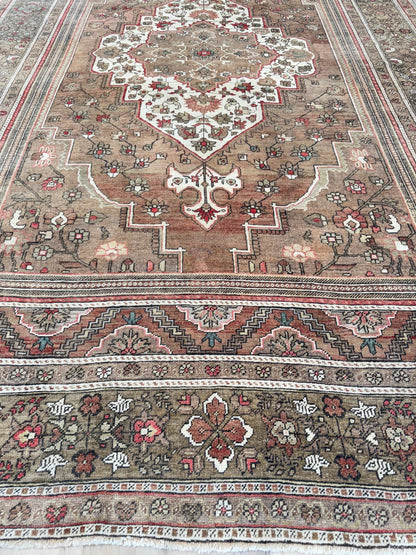 Turkish Vintage 7'11"x12'9" Area Rug