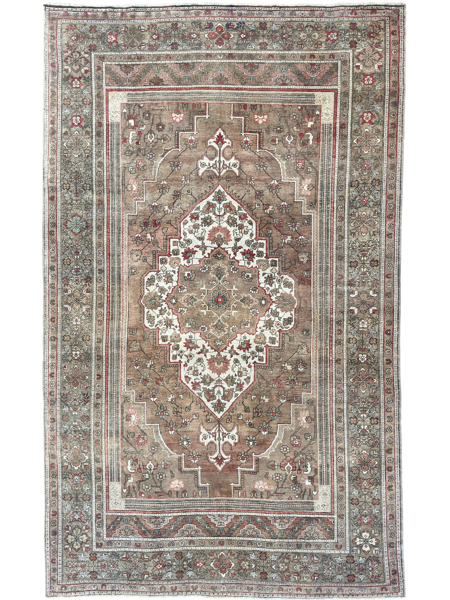 Turkish Vintage 7'11"x12'9" Area Rug
