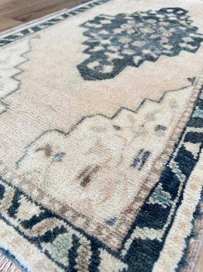 Turkish Vintage 1'10"x3'7" Area Rug