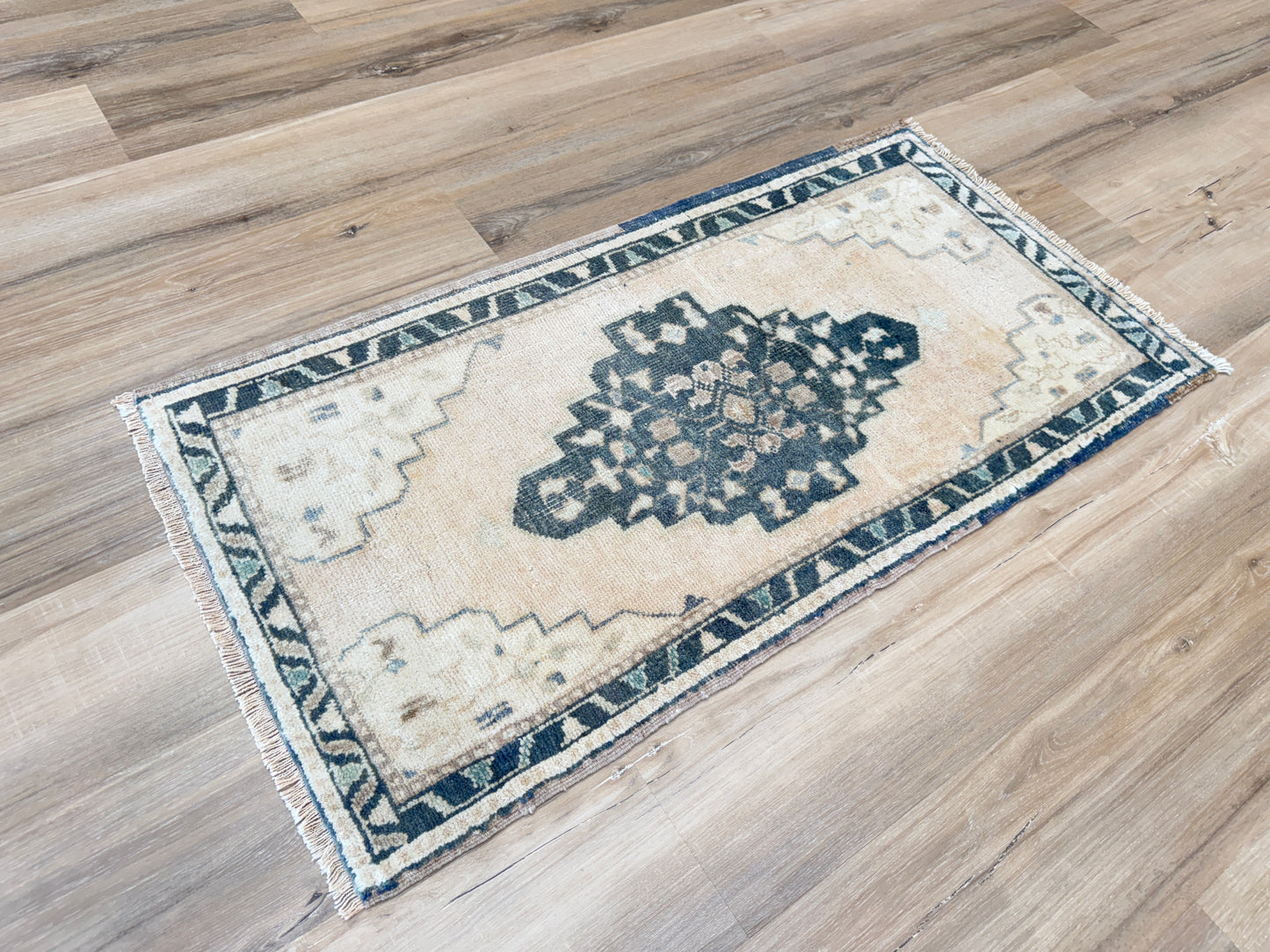 Turkish Vintage 1'10"x3'7" Area Rug