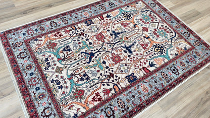 Transitional Bijar 5'0"x6'11" Area Rug