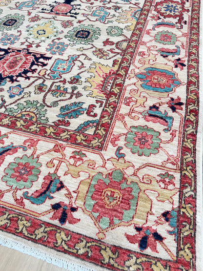 Transitional Heriz 5'2"x7'0" Area Rug