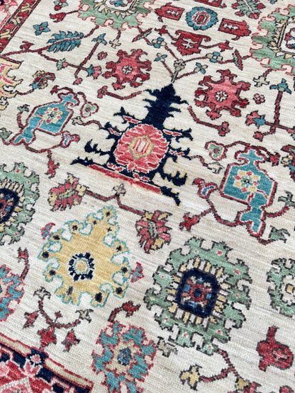 Transitional Heriz 5'2"x7'0" Area Rug