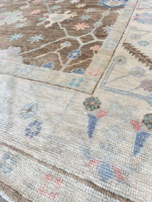 Turkish Oushak 9'2"x12'2" Area Rug
