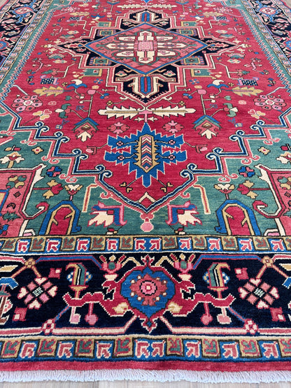 Transitional Heriz 6'8"x10'2" Area Rug