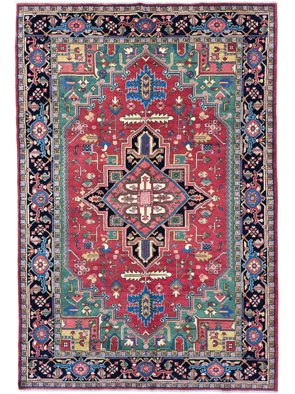 Transitional Heriz 6'8"x10'2" Area Rug