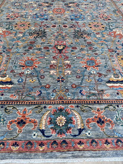 Transitional Mahal 7'10"x9'9" Area Rug