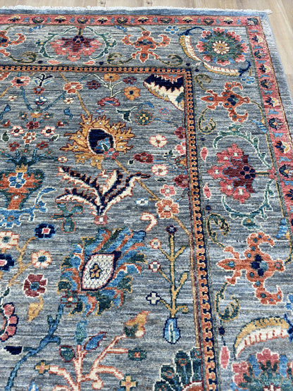 Transitional Mahal 7'10"x9'9" Area Rug