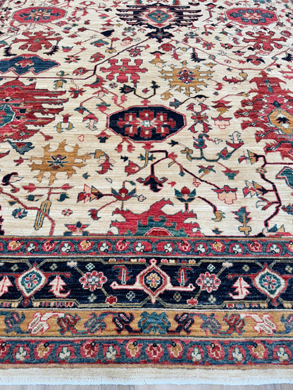 Transitional Heriz 7'9"x9'7" Area Rug