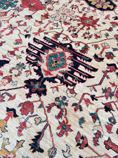 Transitional Heriz 7'9"x9'7" Area Rug