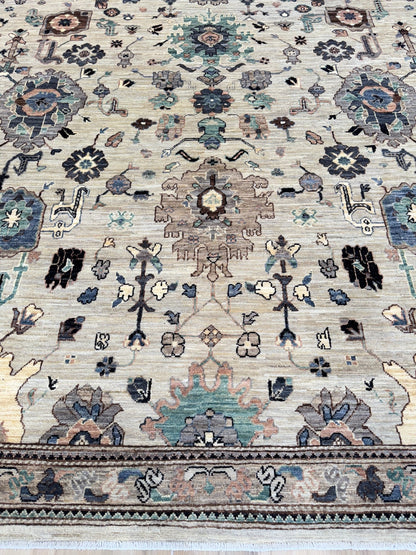 Transitional Heriz 8'11"x11'9" Area Rug