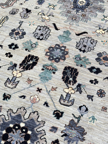 Transitional Heriz 8'11"x11'9" Area Rug