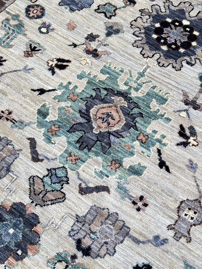 Transitional Heriz 8'11"x11'9" Area Rug