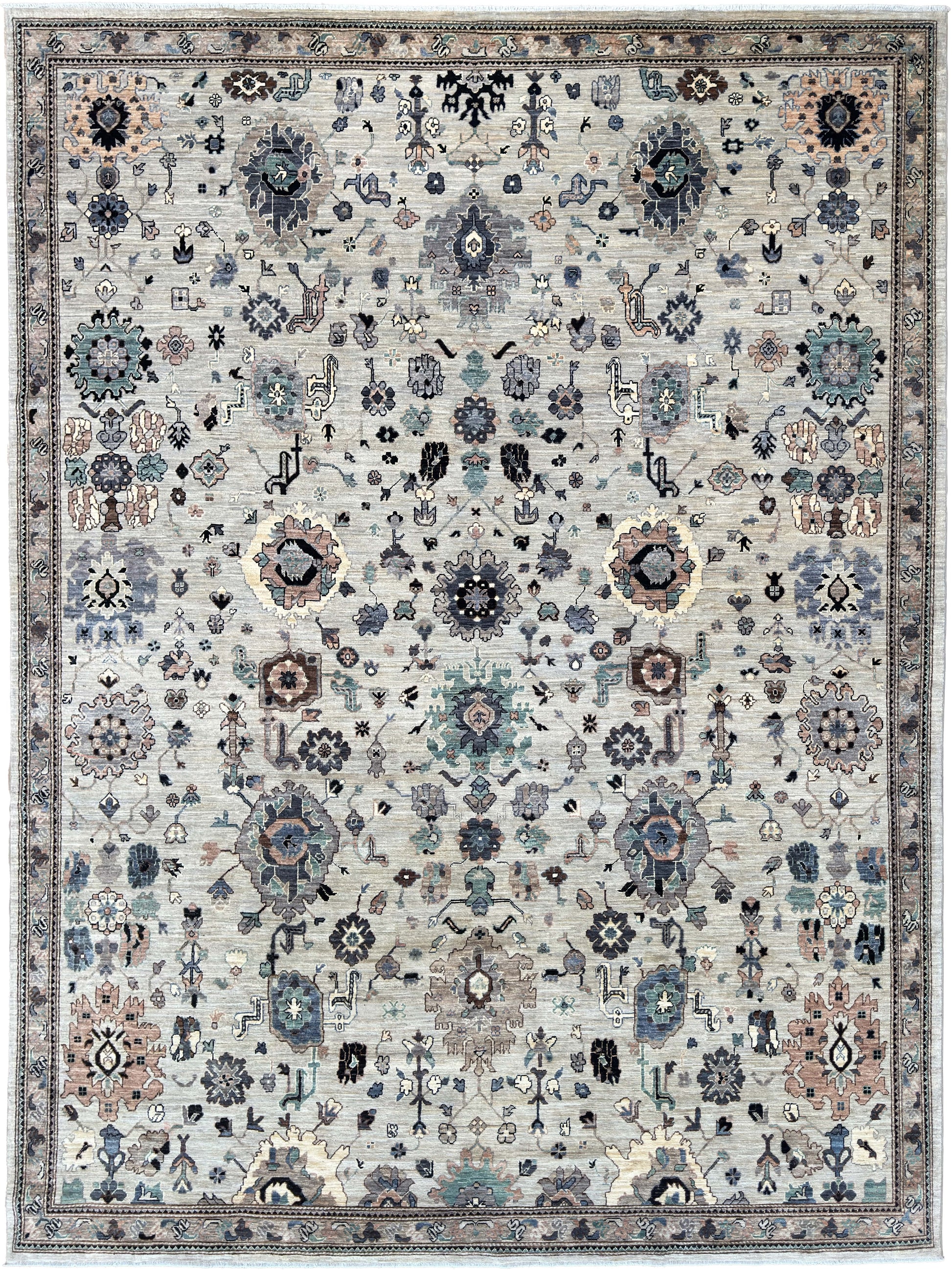 Transitional Heriz 8'11"x11'9" Area Rug
