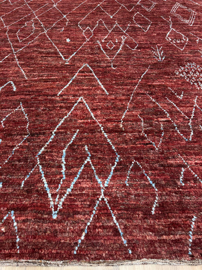 Moroccan Style 8'8"x11'6" Area Rug