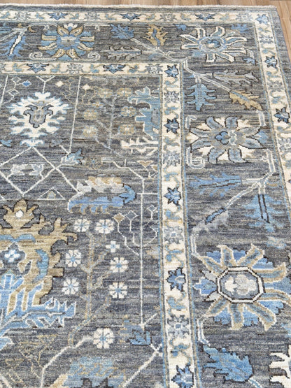 Floral Oushak 9'1"x12'1" Area Rug