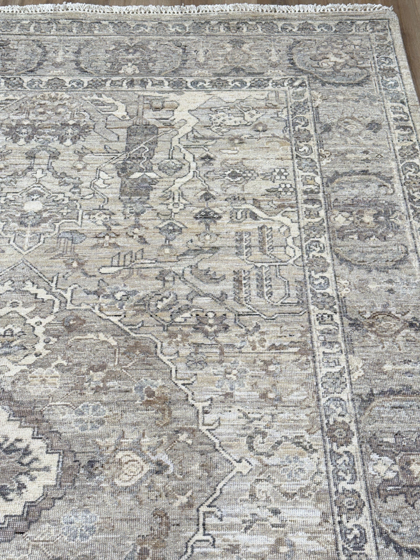 Vintage Look Tabriz 6'1"x9'2" Area Rug
