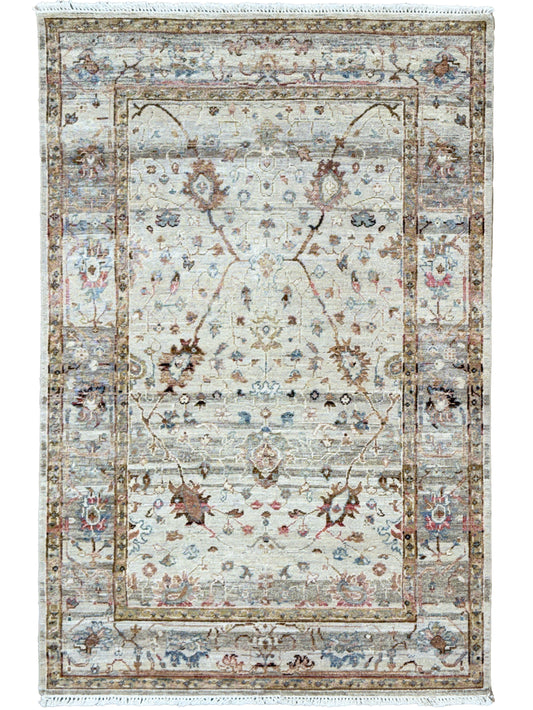 Vintage Look Oushak 4'1"x6'1" Area Rug