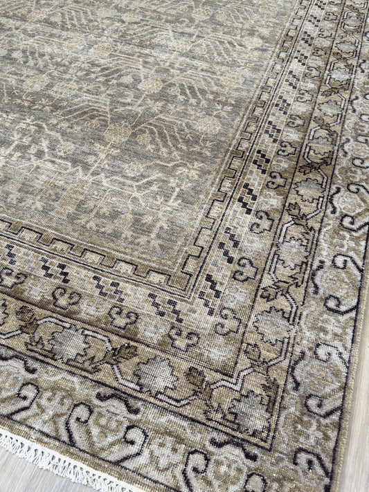 Vintage Look Khotan 9'1"x12'2" Area Rug
