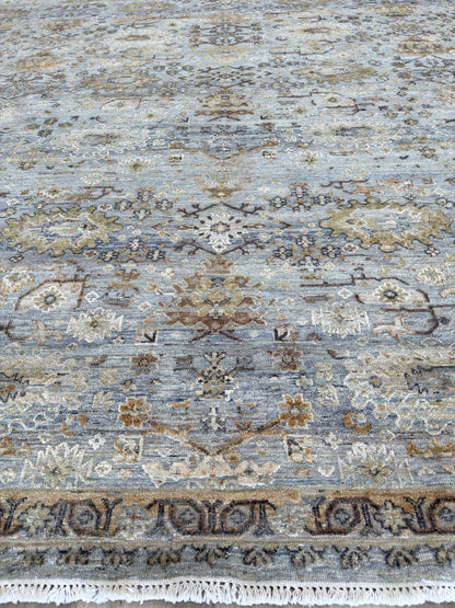 Vintage Look Oushak 12'1"x15'2" Area Rug