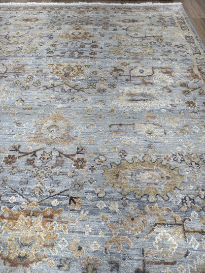 Vintage Look Oushak 12'1"x15'2" Area Rug