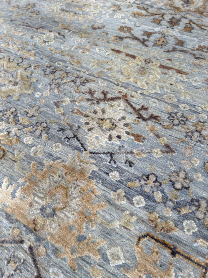 Vintage Look Oushak 12'1"x15'2" Area Rug