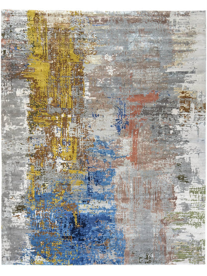 Abstract Modern 12'0"x15'1" Area Rug
