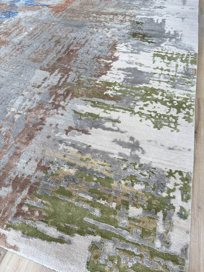 Abstract Modern 12'0"x15'1" Area Rug