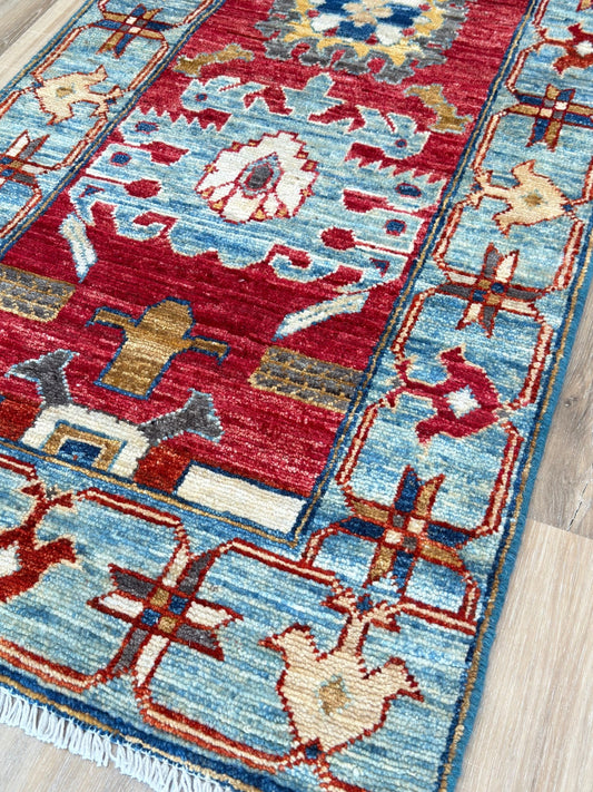 Transitional Heriz 1'11"x4'11" Area Rug