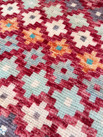 Tribal Style 3'4"x4'10" Area Rug