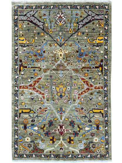 Transitional Bijar 3'3"x4'10"