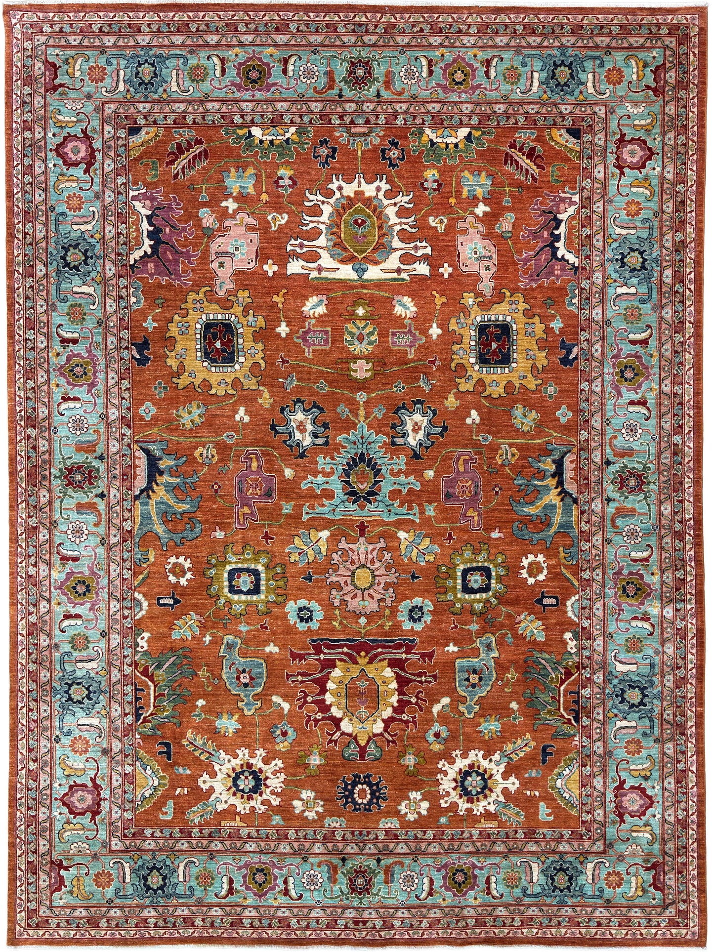 Transitional Heriz 8'11"x11'9"