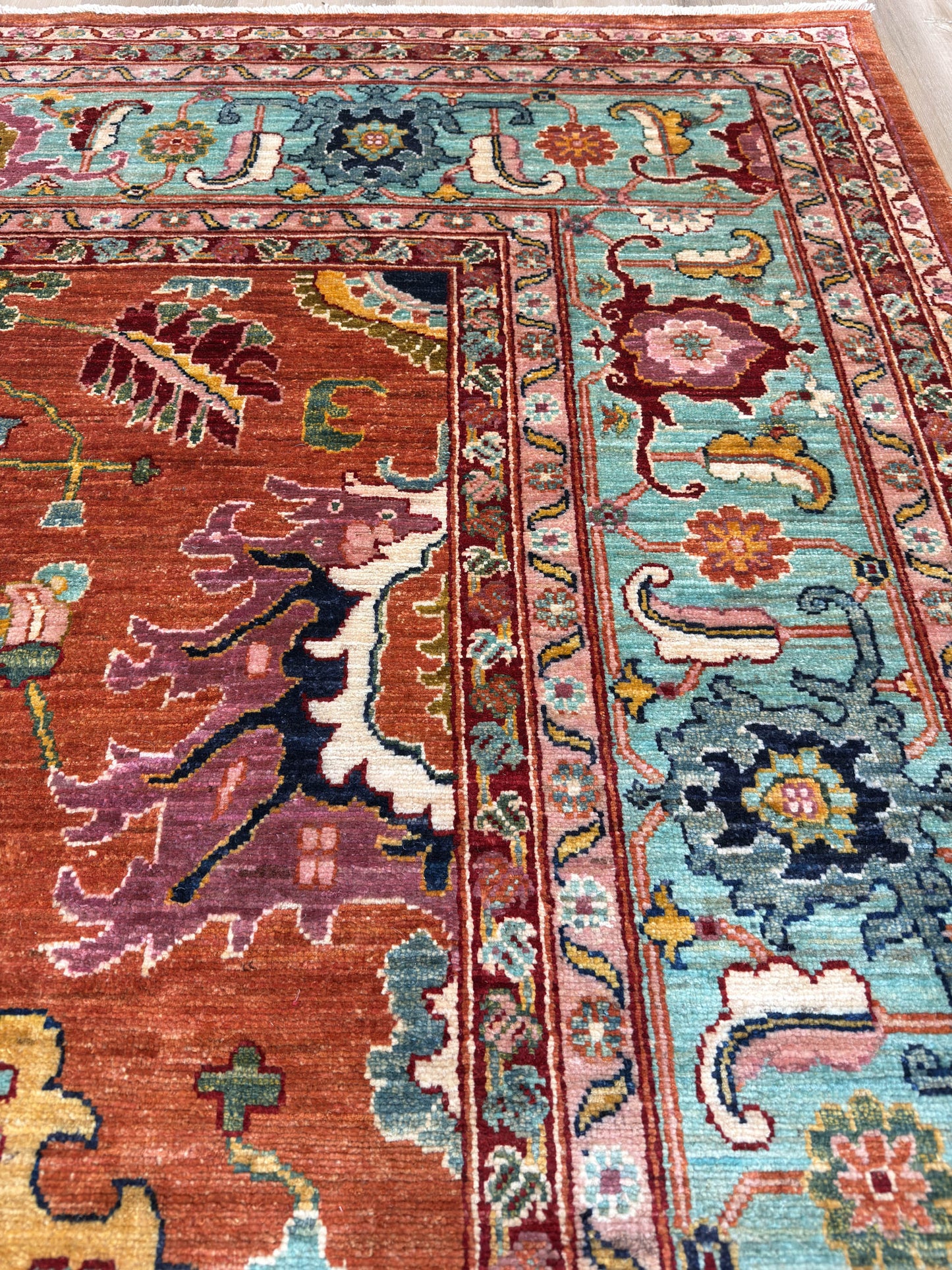 Transitional Heriz 8'11"x11'9"