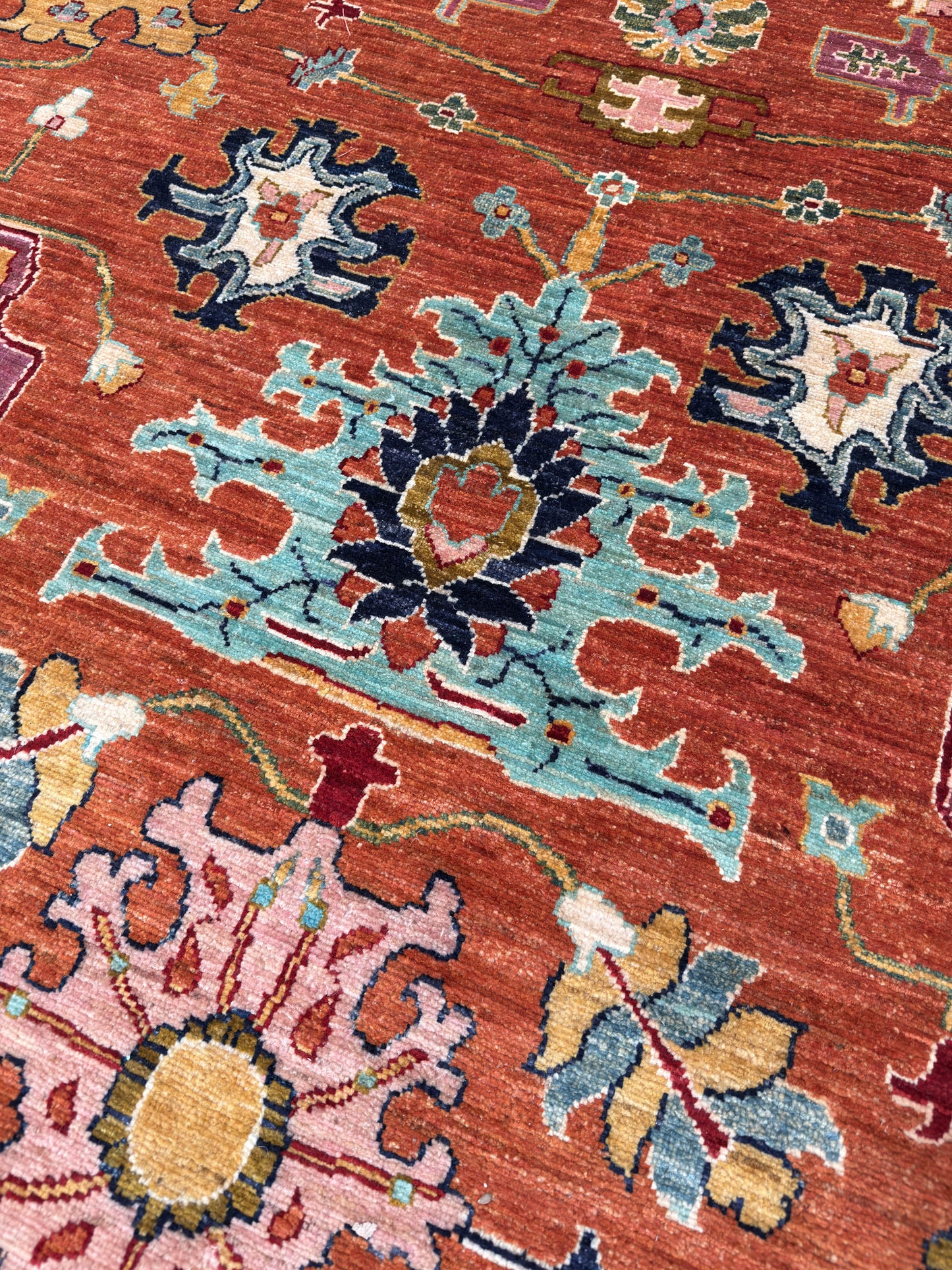 Transitional Heriz 8'11"x11'9"