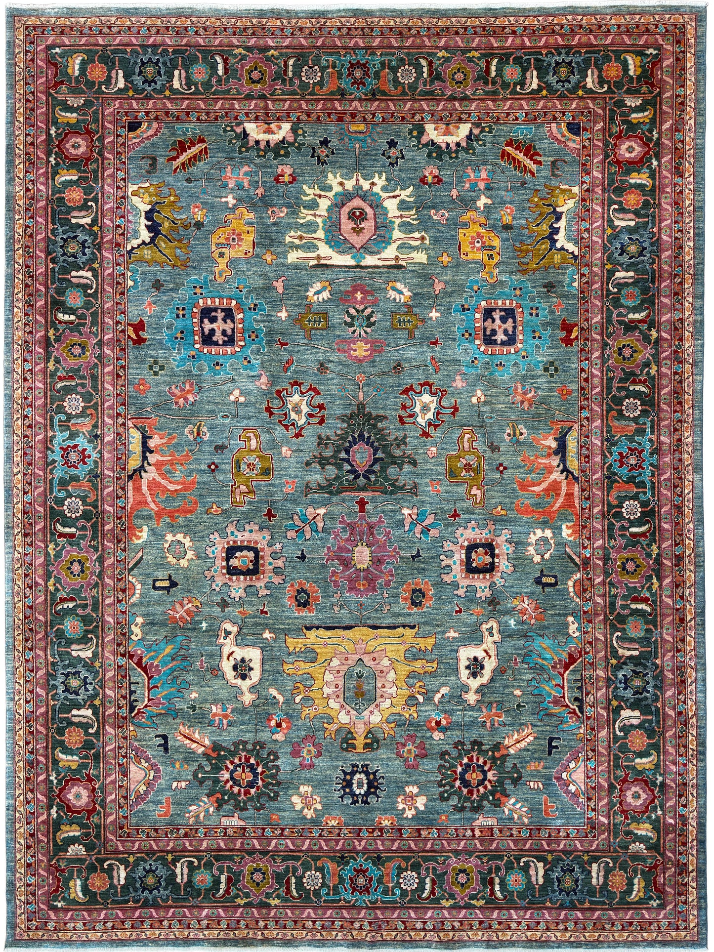 Transitional Heriz 8'11"x11'11"