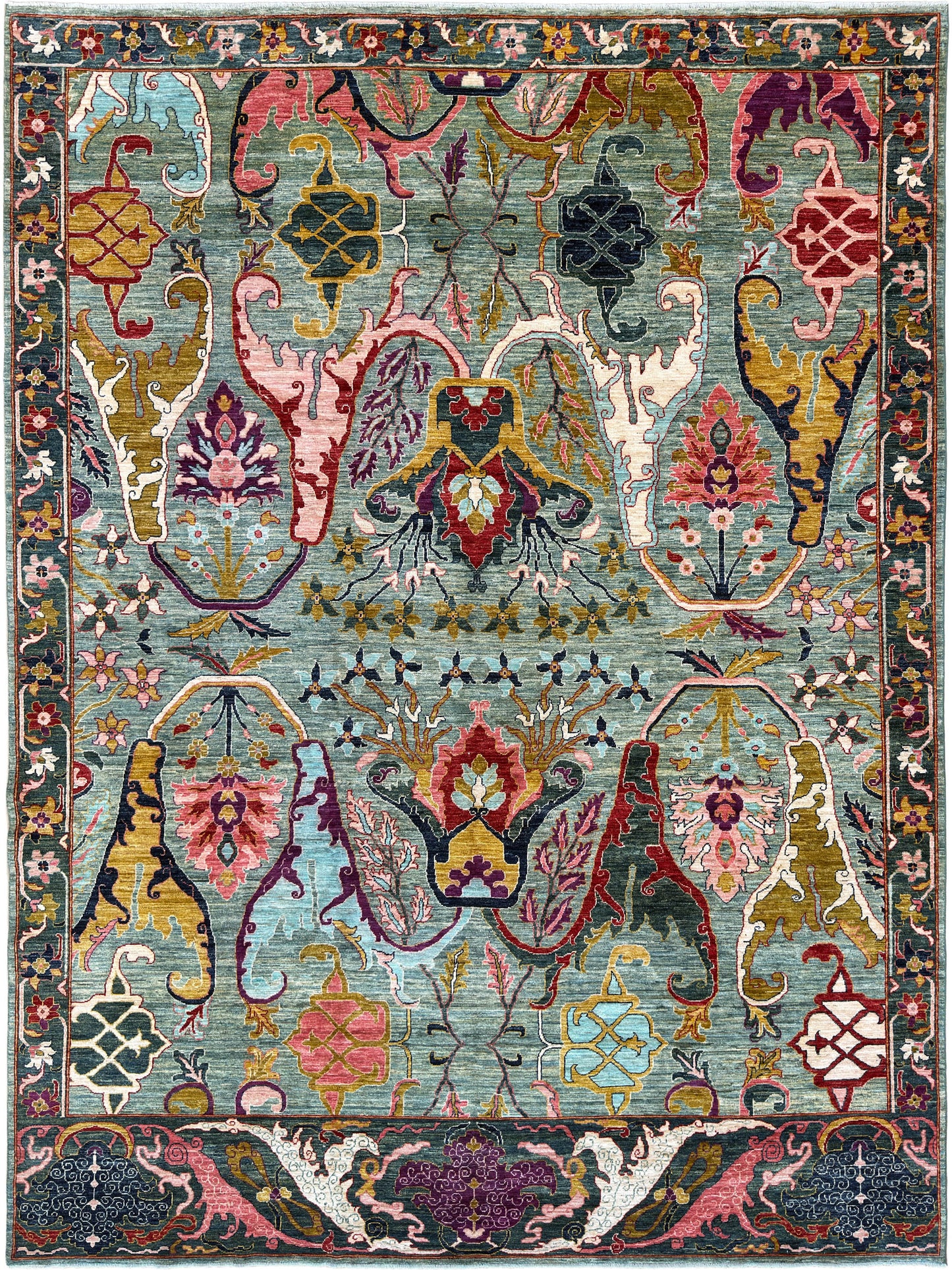 Transitional Bijar 9'2"x11'10"