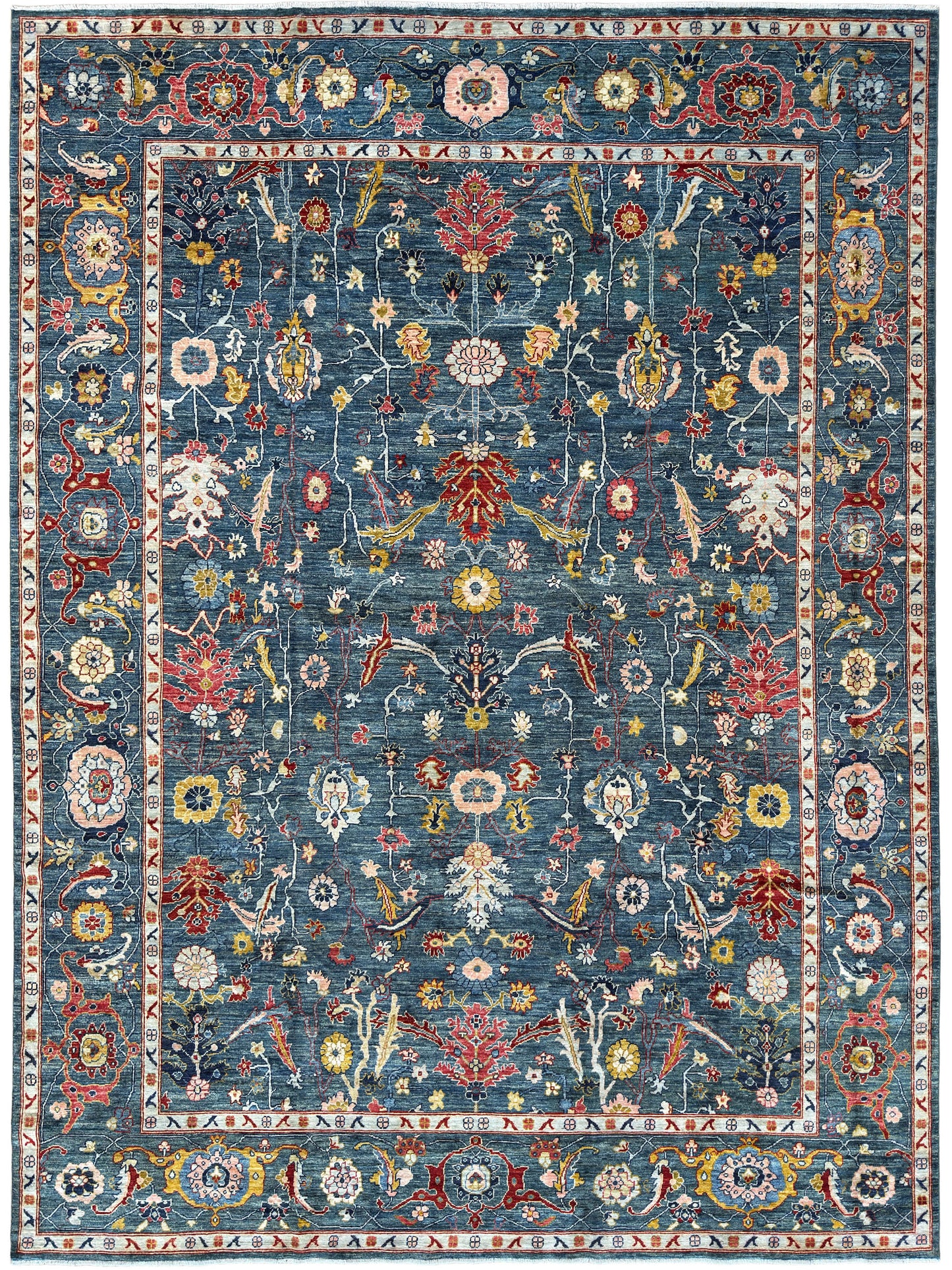 Transitional Heriz 9'2"x11'9"