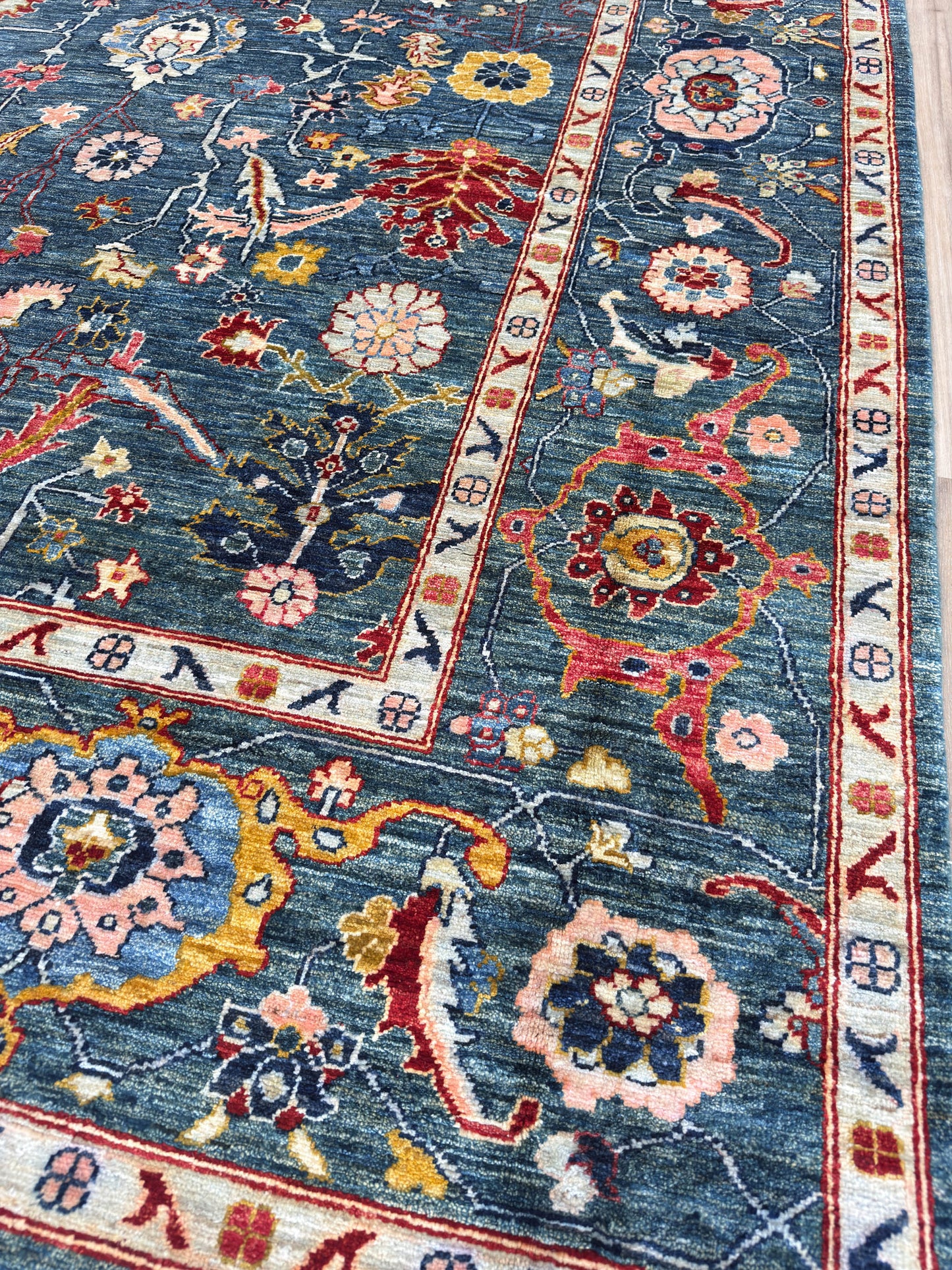 Transitional Heriz 9'2"x11'9"