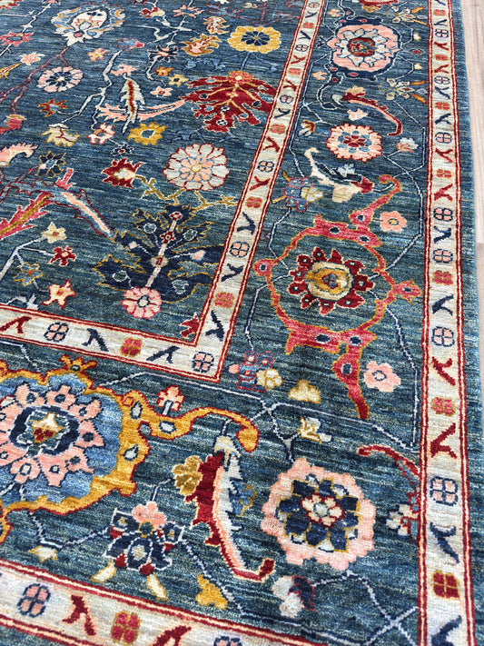 Transitional Heriz 9'2"x11'9"