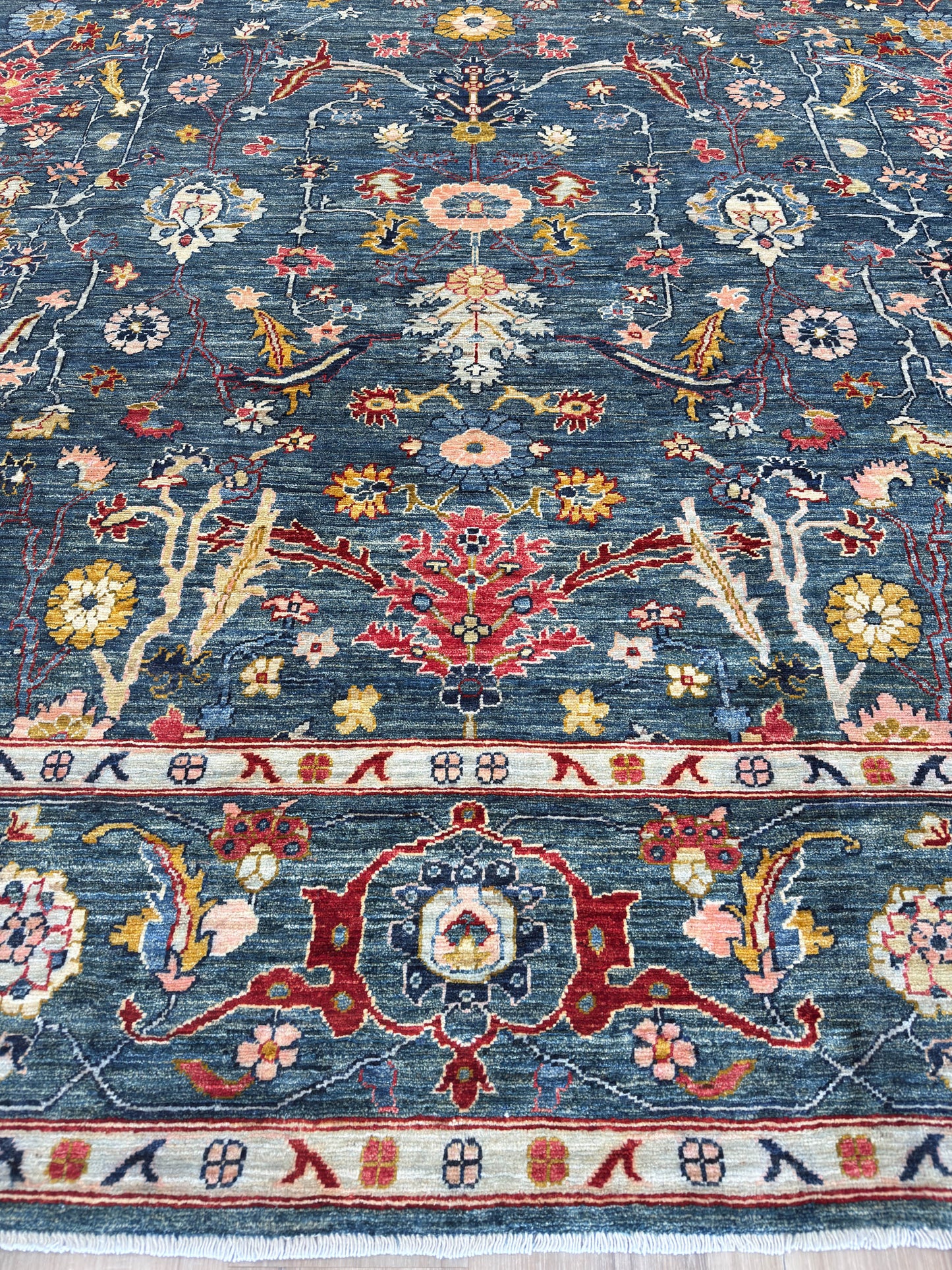 Transitional Heriz 9'2"x11'9"