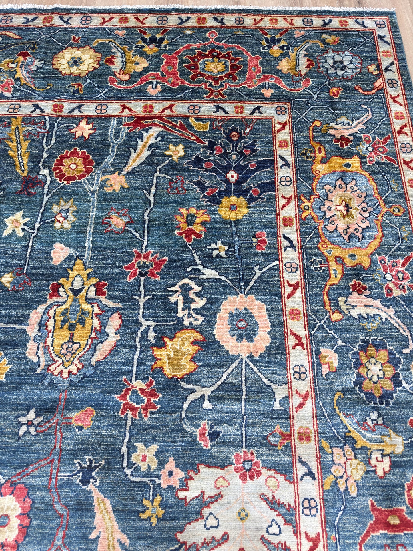 Transitional Heriz 9'2"x11'9"