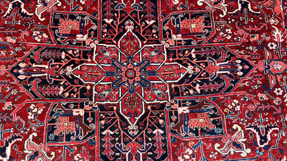 Antique Heriz 9'10"x12'4" Area Rug