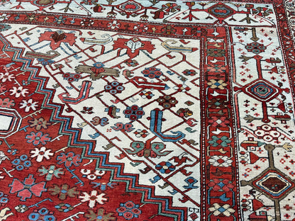 Antique Persian Serapi 10'8"x14'7" Area Rug