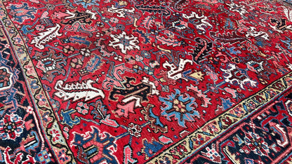 Antique Heriz 6'10"x8'6" Area Rug