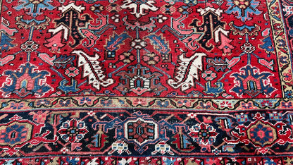 Antique Heriz 6'10"x8'6" Area Rug