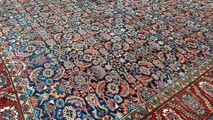 Antique Bakshaish 9'8"x12'2" Area Rug