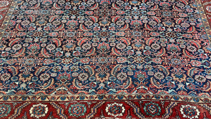 Antique Bakshaish 9'8"x12'2" Area Rug