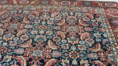 Antique Bakshaish 9'8"x12'2" Area Rug
